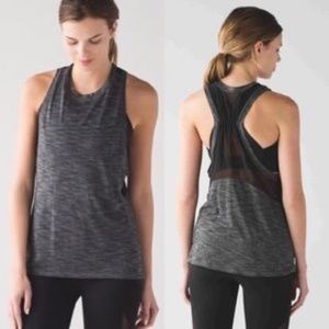 Lululemon Work The Circuit Tank Top Heathered Black
